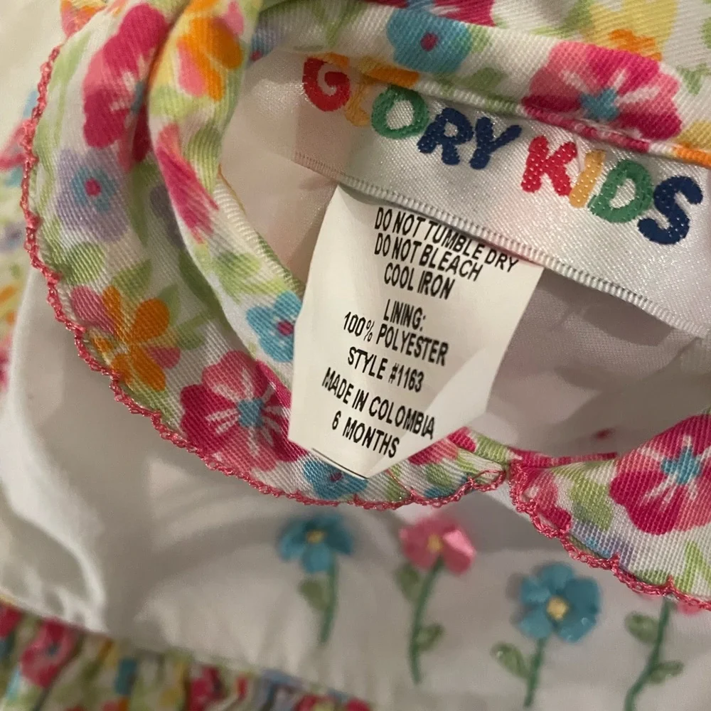 Glory Kids Baby Girls 6M Ready for Spring Floral Dress - Picture 3 of 8